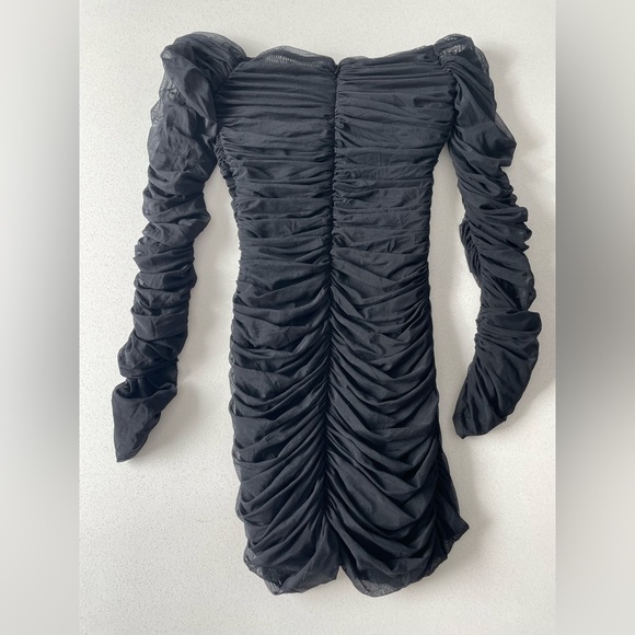 Aritzia Ten by Babaton Luxor Longsleeve Dress in Black - Picture 2 of 5